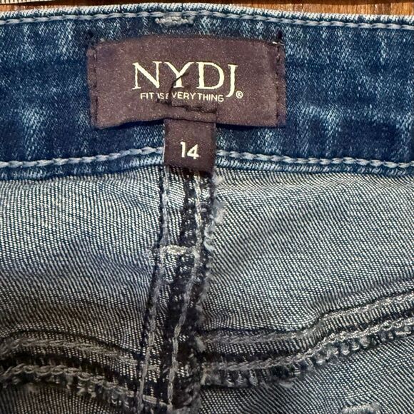 NYDJ Barbara Bootcut stretch high rise jeans size 14 - Picture 3 of 10